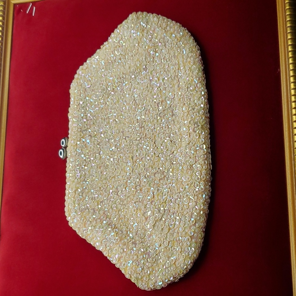 Vintage - La Regale - White - Clutch - Cocktail - Evening - Bag - Hand Purse - Picture 2 of 6